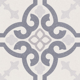 Bologna Azul Pattern 22.5 x 22.5cm, matt tile at Irwin Tiles