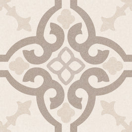 Bologna Beige Pattern 22.5 x 22.5cm, matt tile at Irwin Tiles