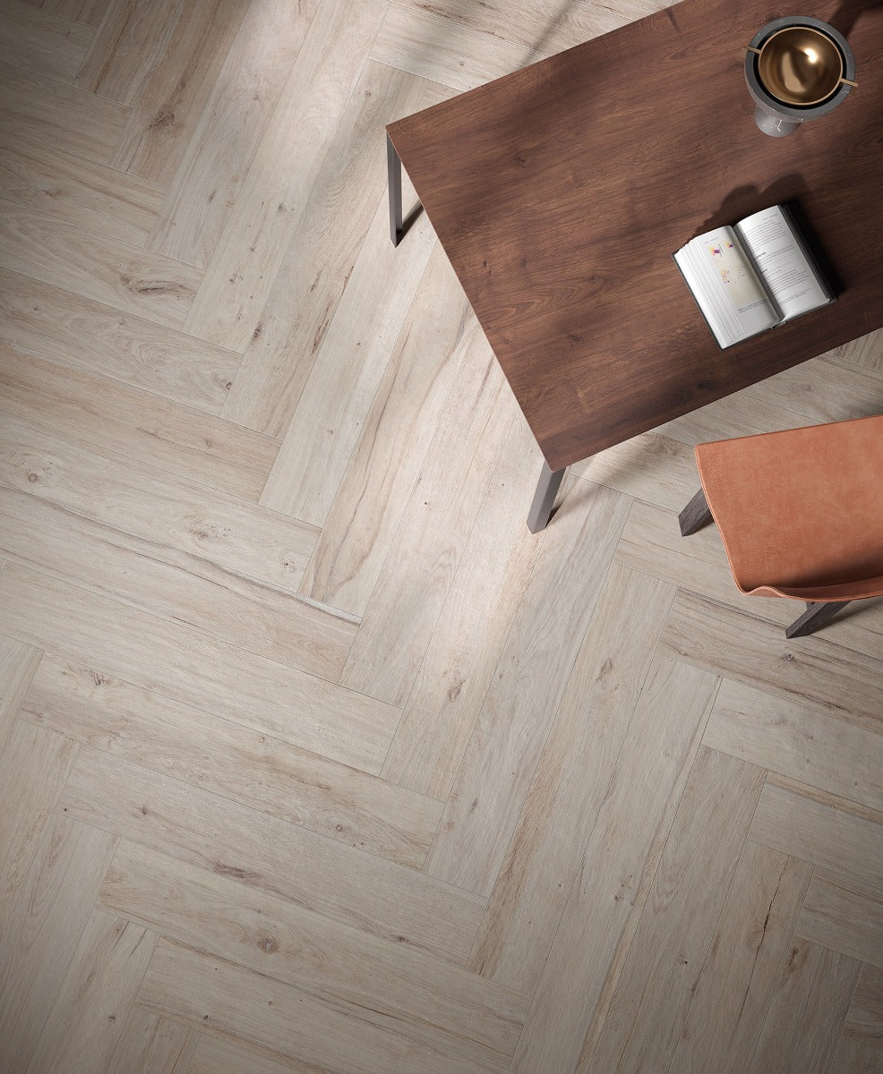 Briccole Avorio Wood Effect 20 x 120cm, tile from Irwin Tiles, Co. Monaghan