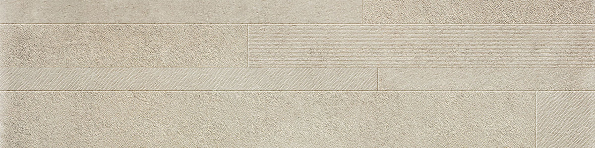 Materica Brick Ecru 30 x 120cm, decorative tile at Irwin Tiles