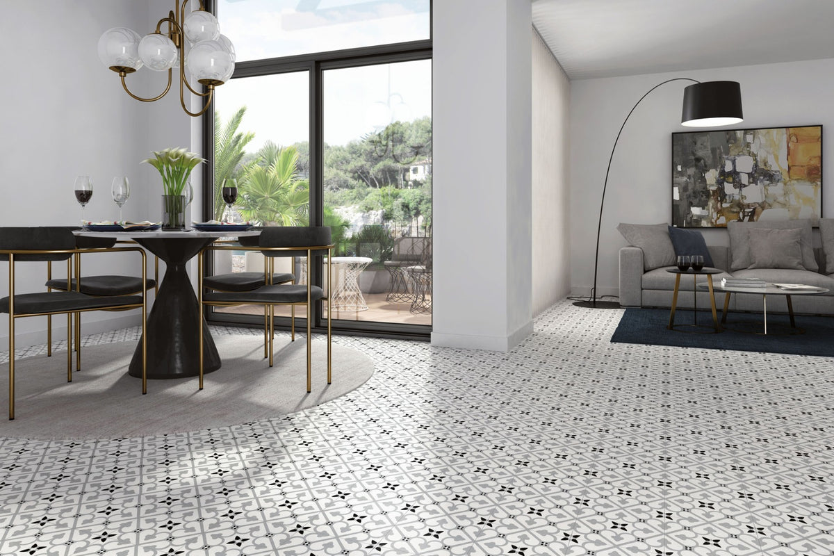 Brighton Grey 45 x 45cm, matt tile at Irwin Tiles
