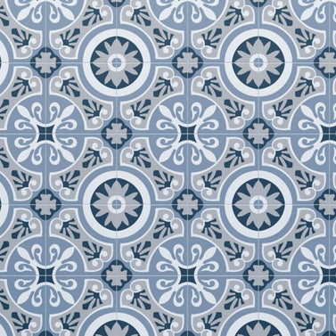 Brindisi Azul 22.5 x 22.5cm, matt tile at Irwin Tiles