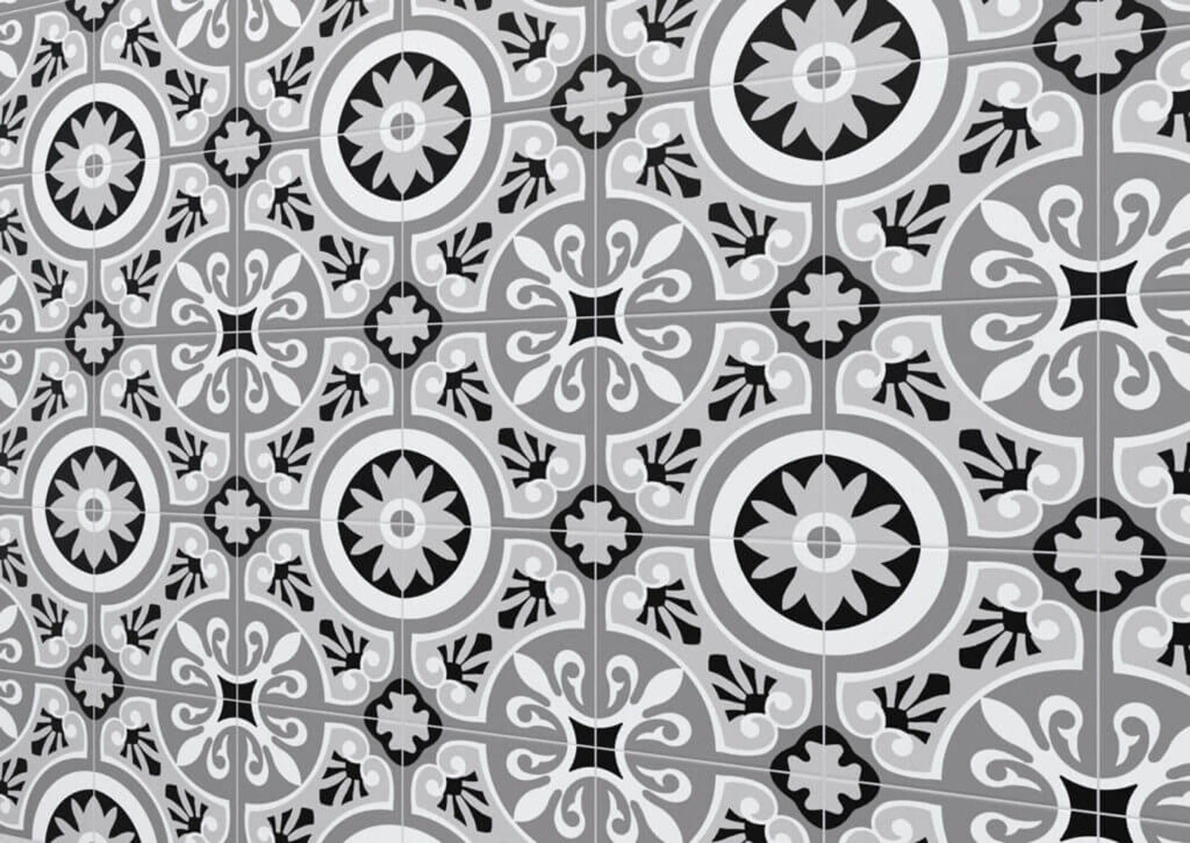 Brindisi Gris Pattern Tile 22.5x22.5cm, porcelain tile at Irwin Tiles
