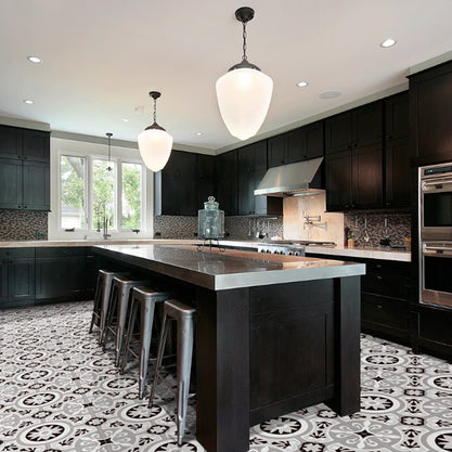 Brindisi Gris Pattern Tile 22.5x22.5cm, tile from Irwin Tiles, Co. Monaghan
