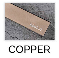 SolidSoft Linear Drain Covers, shower drain for wetroom and shower installations at Irwin Tiles