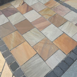 Buff Sandstone Paver 30 x 30cm, matt paving at Irwin Tiles