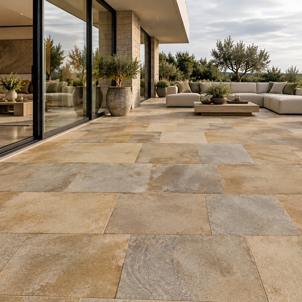 Moroccan Dust Limestone 56cm mix, 3cm Calibrated