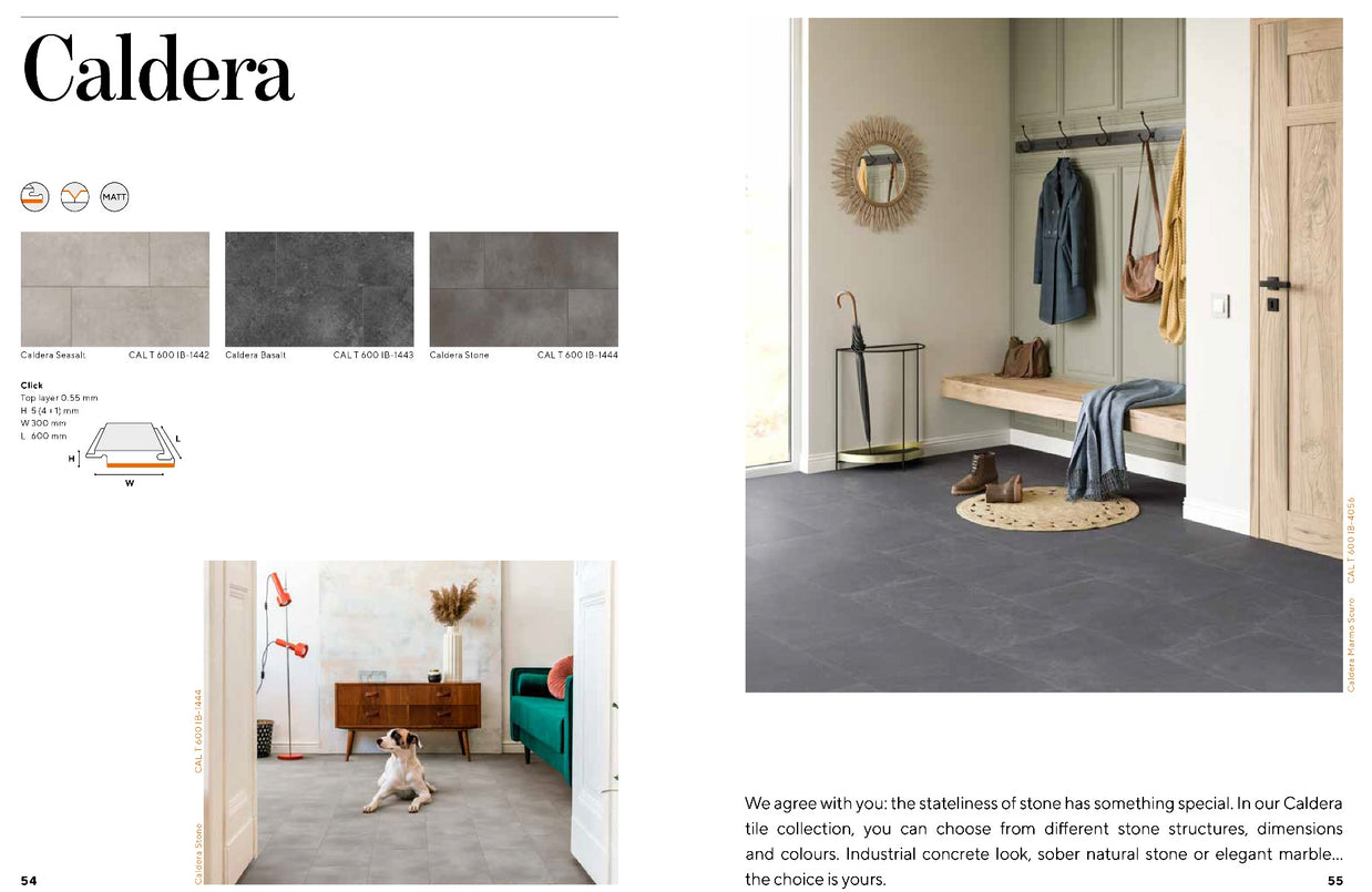 Caldera Tile Sea Salt Luxury Parquet Vinyl 61.5 x 61.5cm, luxury click vinyl flooring sold by the box at Irwin Tiles