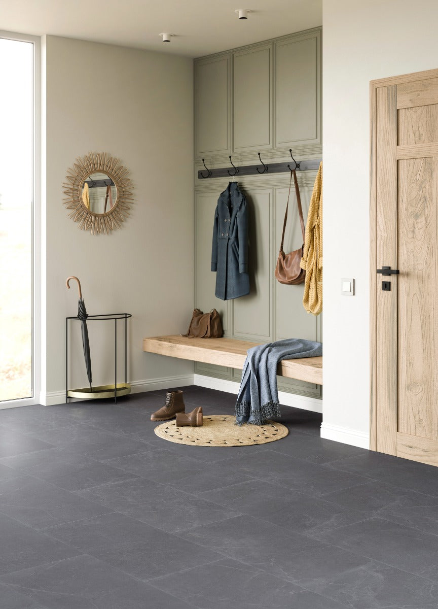 Caldera Tile Marmo Scuro Luxury Parquet Vinyl 61.5x123cm, luxury click vinyl flooring at Irwin Tiles
