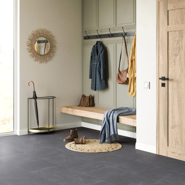 Caldera Tile Marmo Scuro Luxury Parquet Vinyl 61.5x123cm, luxury click vinyl flooring at Irwin Tiles