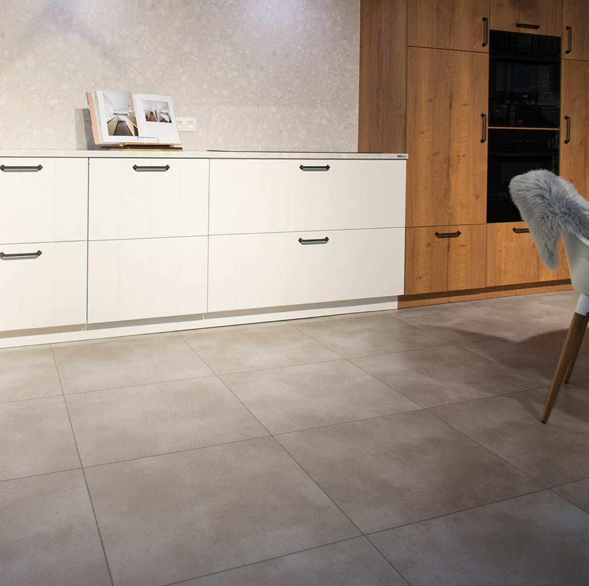 Caldera Tile Sea Salt Luxury Parquet Vinyl 61.5 x 61.5cm, luxury click vinyl flooring at Irwin Tiles