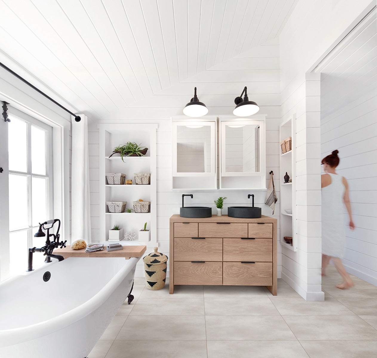 Caldera Tile Sea Salt Luxury Parquet Vinyl 61.5 x 61.5cm, grey luxury click vinyl flooring from Irwin Tiles, Co. Monaghan