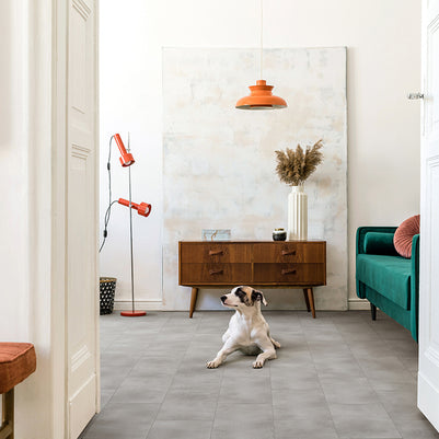 Caldera Tile Stone Luxury Parquet Vinyl 61.5 x 61.5cm, luxury click vinyl flooring for kitchens, hallways at Irwin Tiles