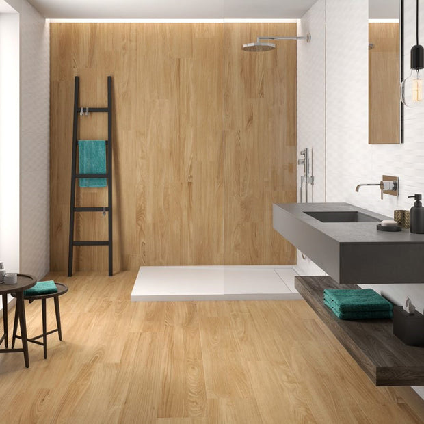 Decor Carnaby Blanco 33 x 100cm, matt wall tile at Irwin Tiles