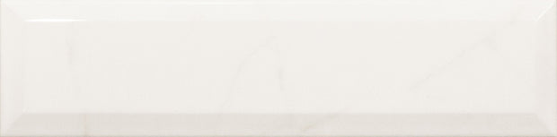 Carrara Metro Glossy Bevelled 7.5 x 30cm, wall tile at Irwin Tiles
