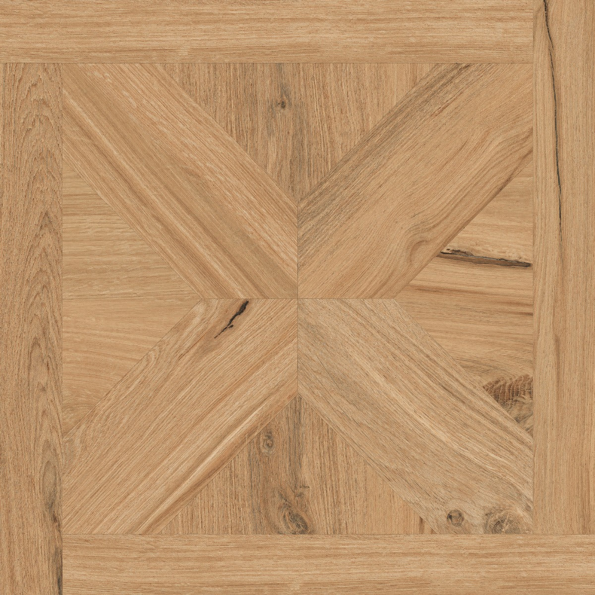 Rovere Antico Cassettone 60 x 60cm, dark wood effect matt tile at Irwin Tiles
