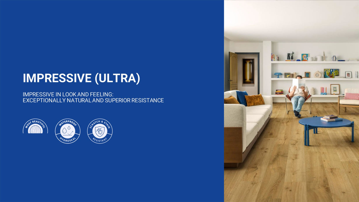 Quickstep Patina Classic Oak Light Laminate 8mm laminate flooring, at Irwin Tiles, view 10