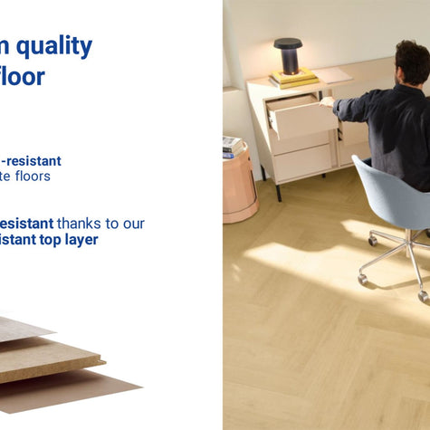 Quickstep Patina Classic Oak Light Laminate 8mm, laminate flooring stocked at Irwin Tiles, Castleblayney
