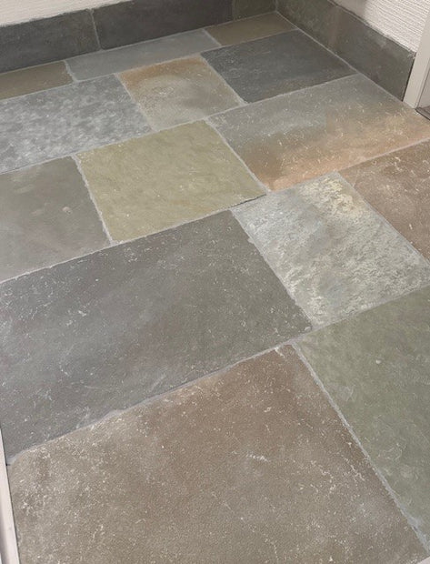 Azteca Cathedral Limestone Antique Handcut, natural stone tile at Irwin Tiles