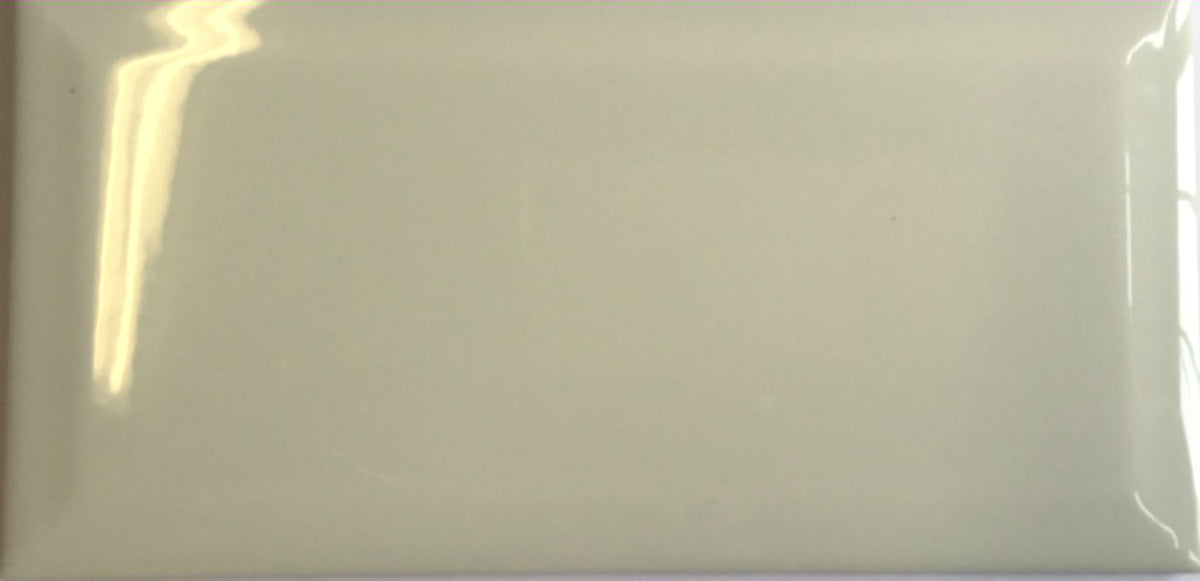 Celery Bevelled 20x10cm, green gloss wall tile at Irwin Tiles