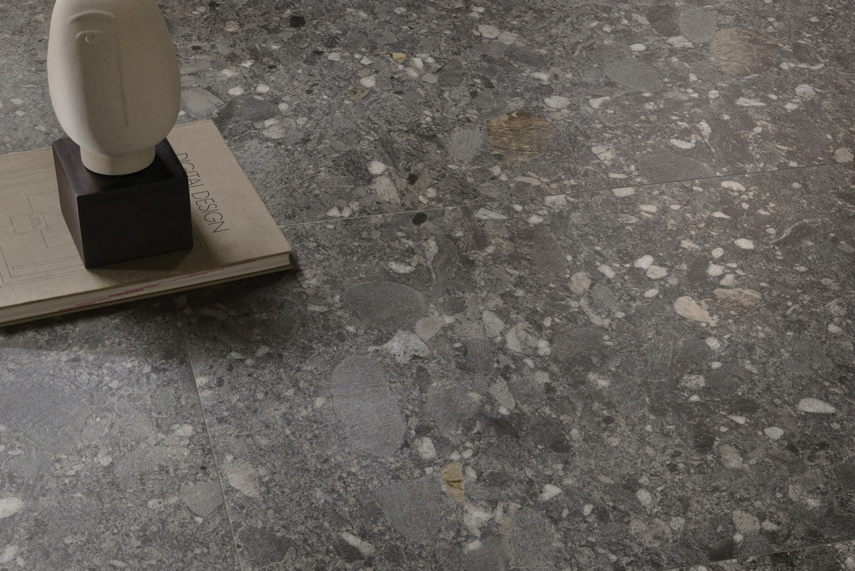 Ceppo Nero 120 x 120cm, tile from Irwin Tiles, Co. Monaghan