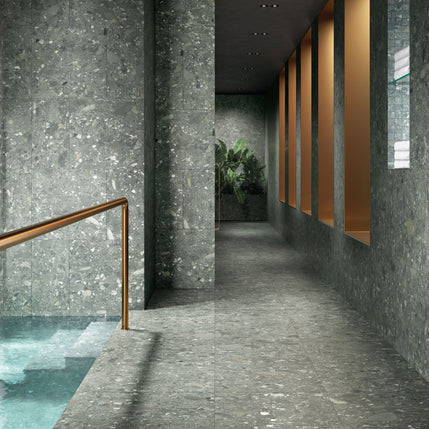 Ceppo Verde 120 x 120cm, matt tile at Irwin Tiles