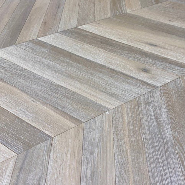 Charleston Oak Engineered Chevron, oiled engineered wood flooring at Irwin Tiles