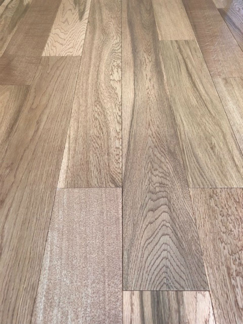 Chelsea Oak Brushed 127mm, lacquered engineered wood flooring for living rooms, bedrooms and hallways at Irwin Tiles