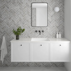 Coco Amber Grey Matt 5 x 15cm, porcelain tile at Irwin Tiles