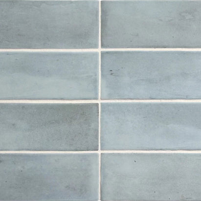 Coco Blue Grass Matt 5 x 15cm, tile at Irwin Tiles