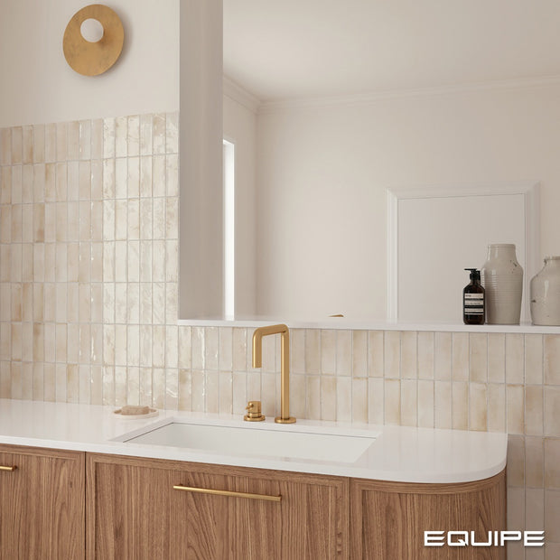 Coco Canvas Glossy 5 x 15cm, porcelain wall tile for kitchen walls and splashbacks at Irwin Tiles