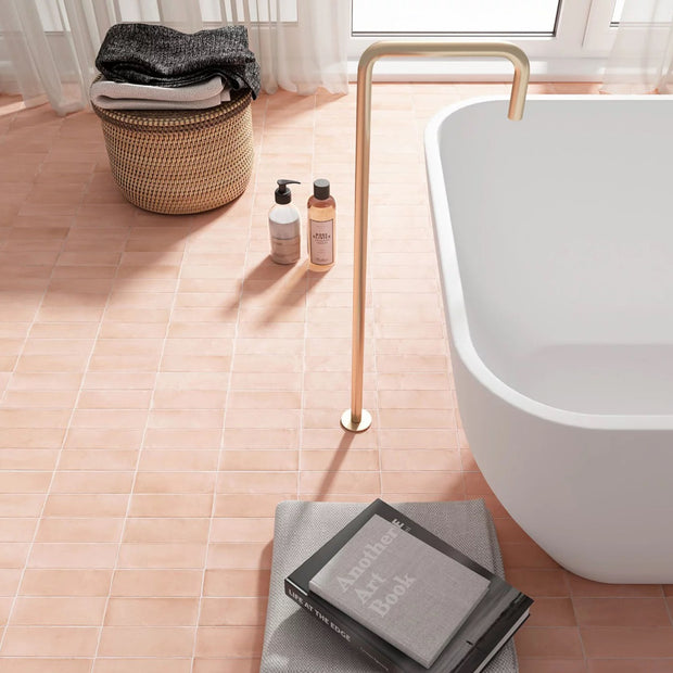 Coco Orchard Pink Matt 5 x 15cm, tile at Irwin Tiles