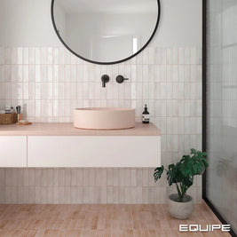 Coco White Glossy 5 x 15cm, porcelain wall tile at Irwin Tiles