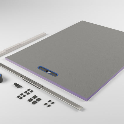 Jackoboard Aqua Colour&Cut Shower Base 1200x900mm, shower base for tiled wetroom and shower installations at Irwin Tiles