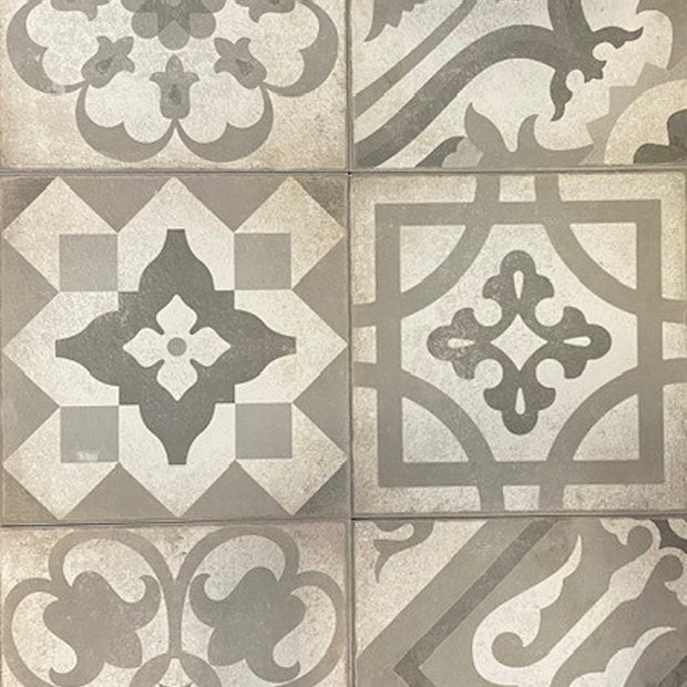 Combi Gris Pattern 30 x 30cm, matt tile at Irwin Tiles