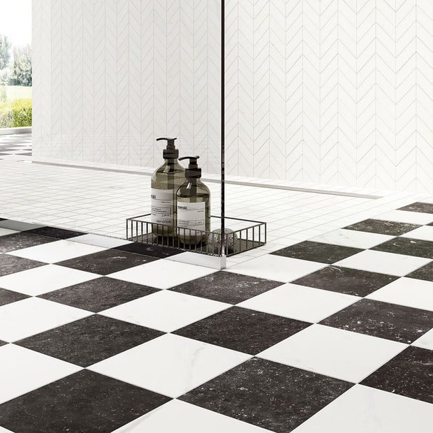 Concert Black 13 x 13cm, matt tile at Irwin Tiles