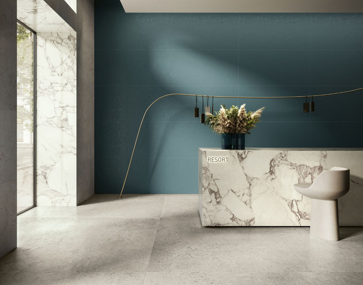 Concreta Avorio 100 x 100cm, matt tile at Irwin Tiles