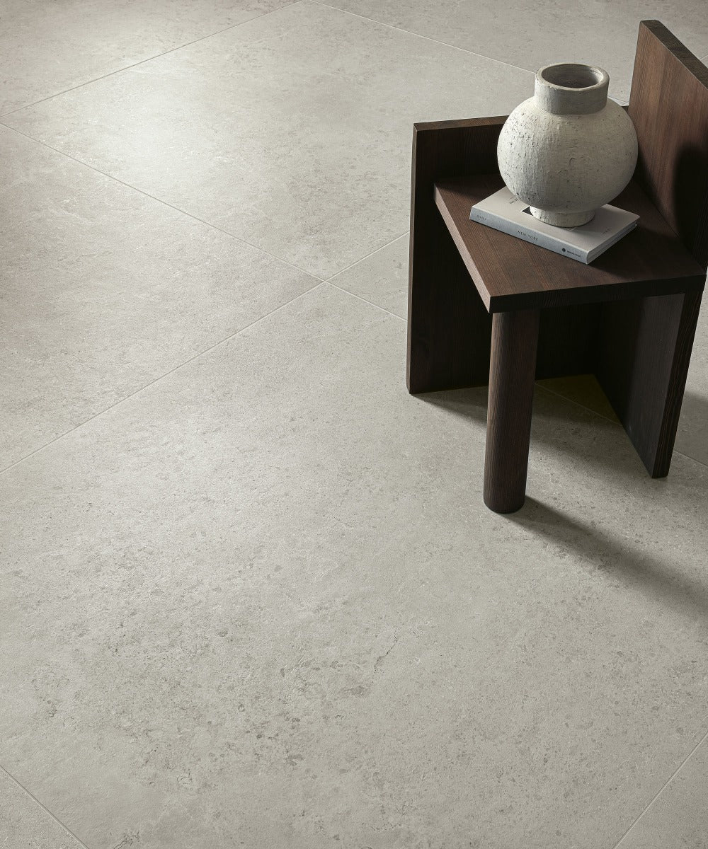 Concreta Avorio 100 x 100cm, porcelain tile at Irwin Tiles