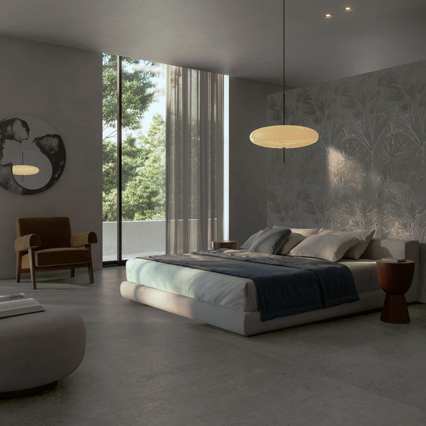 Concreta Titanio 100 x 100cm, matt porcelain tile for bathroom and other wet floors at Irwin Tiles