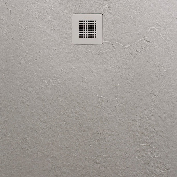 SolidSoft Rectangular Concrete Flexible Shower Tray Square Drain, flexible shower tray at Irwin Tiles
