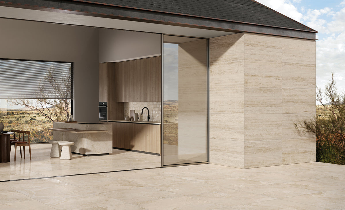 Contro Cream 100x100cm, tile at Irwin Tiles