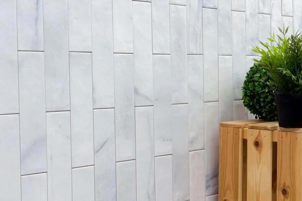 Corso 6.5 x 25cm, white matt wall tile at Irwin Tiles