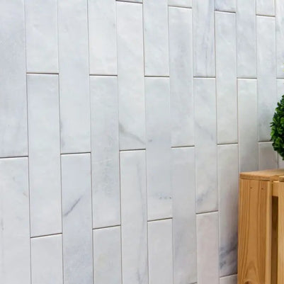 Corso 6.5 x 25cm, white matt wall tile at Irwin Tiles