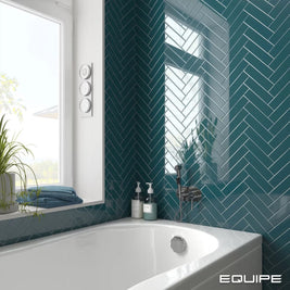 Costa Nova Glacier Glossy 5 x 20cm, blue wall tile at Irwin Tiles