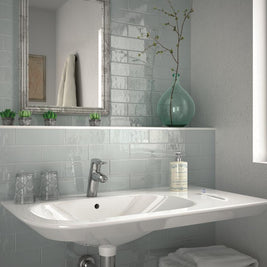 Country Mist Green 20x6.5cm, wall tile at Irwin Tiles