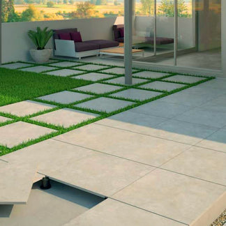 Cover Taupe 76 x 76 x 2cm, matt paving at Irwin Tiles