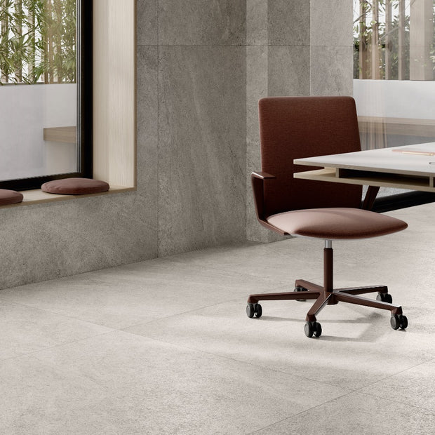 Bergstone Light 90x90cm, porcelain tile at Irwin Tiles