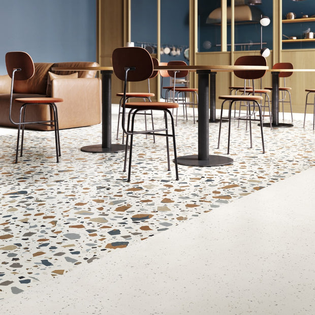 Deconcrete De-Micro White 90 x 90cm tile, matt, at Irwin Tiles