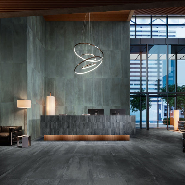 Dripart Calamine 60x120cm, blue matt tile at Irwin Tiles