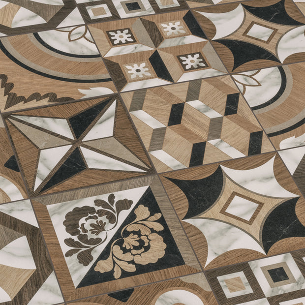 Intarsi Elite Mix 20 x 20cm, porcelain tile at Irwin Tiles